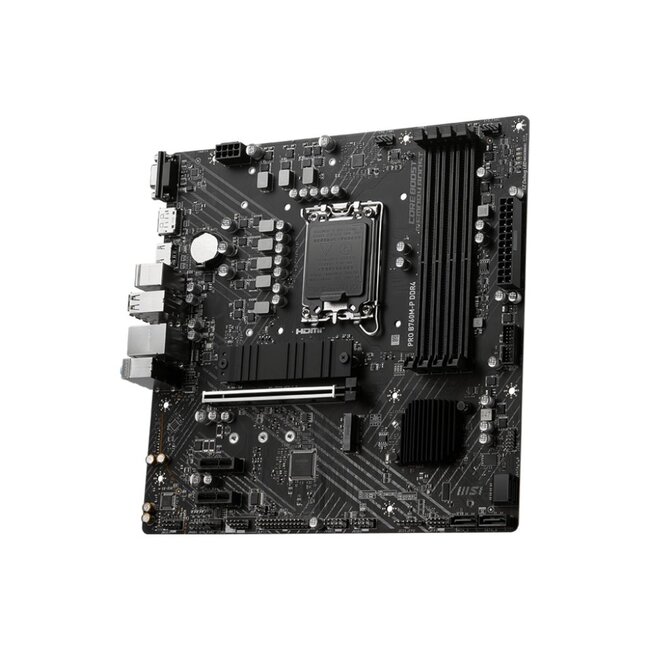 MSI PRO B760M-P | Socket LGA 1700 | Intel B760 | 4xDDR4 | Micro-ATX | Moederbord