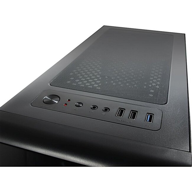 Inter-Tech CXC2 Blue Light | Midi Tower Case | Zwart