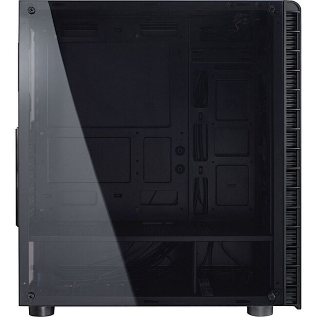 Inter-Tech CXC2 Blue Light | Midi Tower Case | Zwart