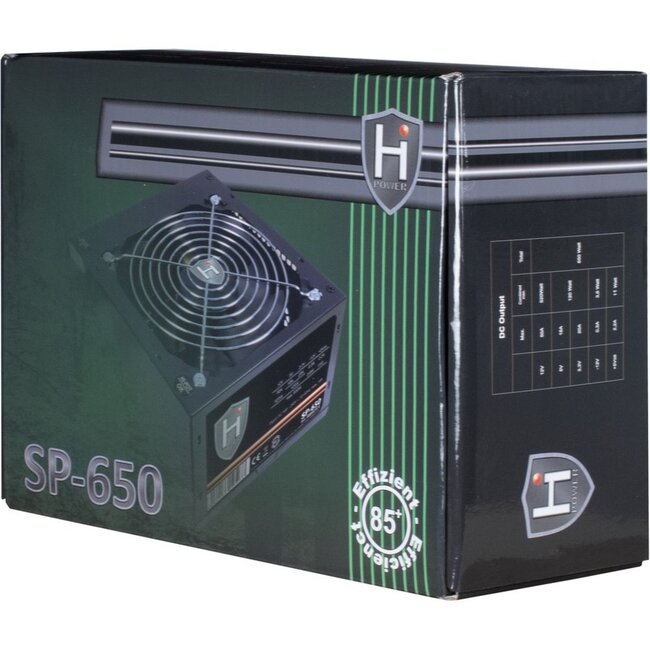 Inter-Tech HiPower SP-650 | 650 Watt ATX PSU | Power Supply | Voeding