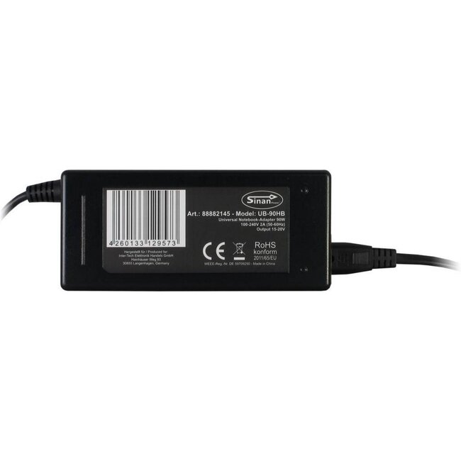 Inter-Tech Sinan UB-90HB | Universele Notebook Lader | 90 Watt