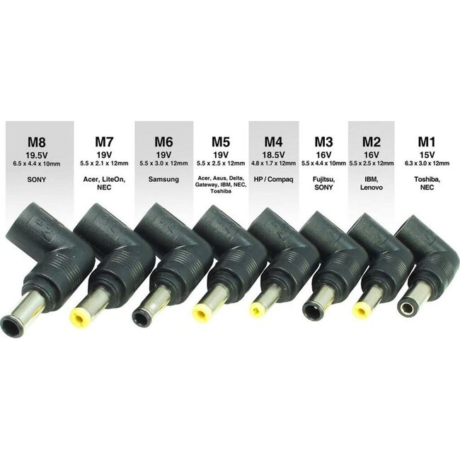 Inter-Tech Sinan UB-90HB | Universele Notebook Lader | 90 Watt