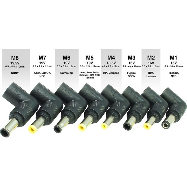 Inter-Tech Sinan UB-90HB | Universele Notebook Lader | 90 Watt