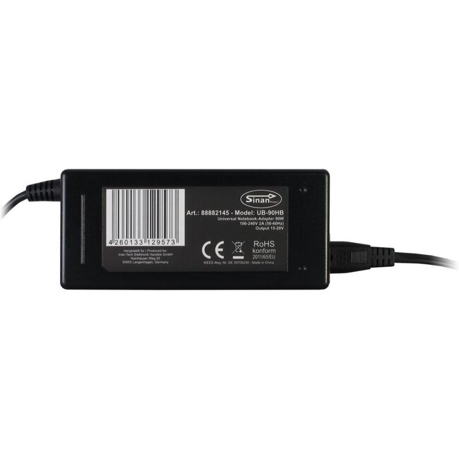 Inter-Tech Sinan UB-90HB | Universele Notebook Lader | 90 Watt