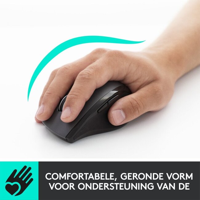 Logitech Marathon M705 | Draadloze Muis | Rechtshandig | RF | 1000 DPI | Zwart