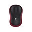 Logitech M185 | Draadloze Muis | Links- en Rechtshandig | RF | 1000 DPI | Zwart/Rood