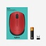 Logitech M171 | Draadloze Muis | Links- en Rechtshandig | RF | 1000 DPI | Rood/Zwart