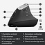 Logitech  MX Vertical | Draadloze Ergonomische Muis | Rechtshandig | RF + Bluetooth + USB-C | 4000 DPI suggestie | Grafiet