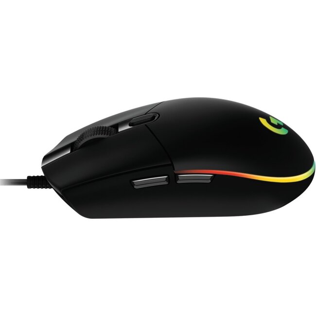 Logitech  G203 LIGHTSYNC | Bedrade Gaming Muis | Links- en Rechtshandig | USB-A | 8.000 DPI | Zwart