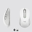 Logitech Signature M650 | Draadloze Muis | Linkshandig | RF + Bluetooth | 2000 DPI | Wit