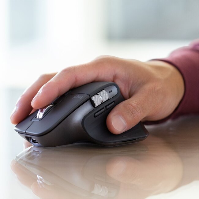 Logitech MX Keys Combo for Business Gen 2 | Draadloze Toetsenbord- en Muis-combo | RF / Bluetooth | QWERTY US International | Grafiet