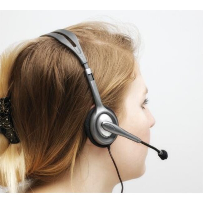 Logitech H111 | On-Ear Bedrade 3,5mm Koptelefoon met Microfoon | Grijs