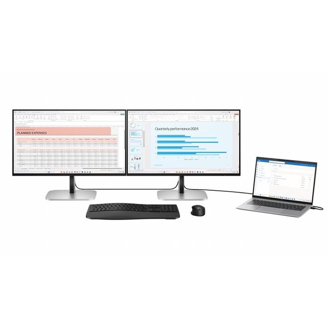 Hewlett Packard HP Series 5 Pro 23,8" | 1920×1080 F-HD IPS | 100 Hz | USB-C 100W Power Delivery | HDMI & DisplayPort | Ergonomisch verstelbaar | Monitor