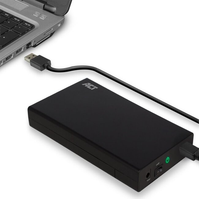 ACT AC1405 | 3,5" SATA HDD Behuizing | USB 3.2 Gen1 (5 Gbit/s) | Schroefloos Design