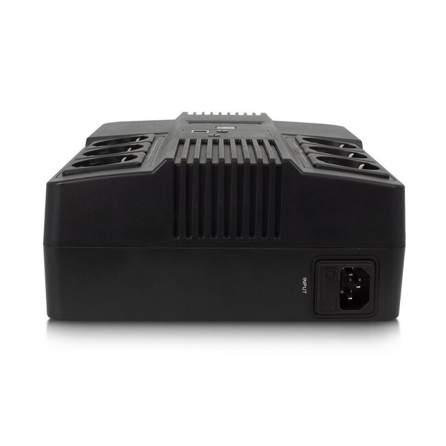 ACT AC2300 Line-Interactive UPS | 600 VA | 6 Stopcontacten (3 op Accu) | AVR Spanningstabilisatie | Netspanningsbeveiliging