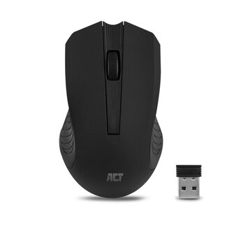 ACT AC5105 | Draadloze Muis | Links- en Rechtshandig | RF | 1000 DPI | Zwart