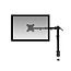 ACT AC8301 | Verstelbare Monitor-bureaubeugel | Tot 32" | Max 8kg | VESA 100x100 | 1 Monitor