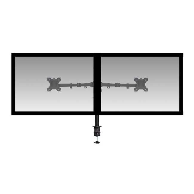 ACT AC8302 | Verstelbare Monitor-bureaubeugel | Tot 32" | Max 8kg | VESA 100x100 | 2 Monitoren