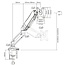 ACT AC8311 | Verstelbare Monitor-bureaubeugel | Tot 32" | Max 9kg | VESA 100x100 | 1 Monitor