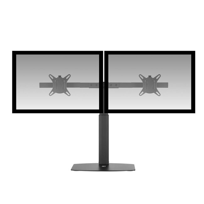 ACT AC8332 | In Hoogte Verstelbare Monitor-bureausteun | Tot 27" | Max 6kg | VESA 100x100 | 2 Monitoren | RENEWED (refurbished)