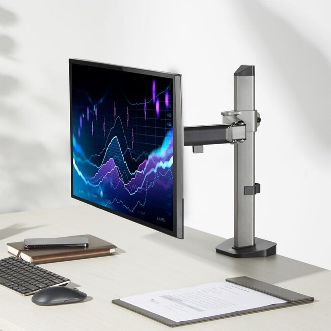 ACT AC8335 | Verstelbare Monitor-bureaubeugel | Tot 32" | Max 9kg | VESA 100x100 | 1 Monitor