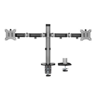 ACT AC8336 | Verstelbare Monitor-bureaubeugel | Tot 32" | Max 9kg | VESA 100x100 | 2 Monitoren