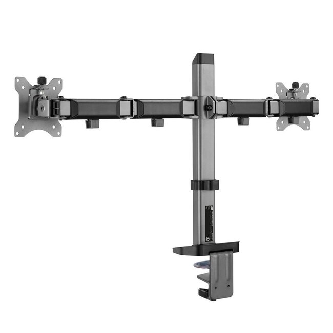 ACT AC8336 | Verstelbare Monitor-bureaubeugel | Tot 32" | Max 9kg | VESA 100x100 | 2 Monitoren