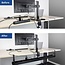 ACT Verstelbare Kabelgoot | Onder-bureau montage | Kabelmanagement | Metaal | Zwart