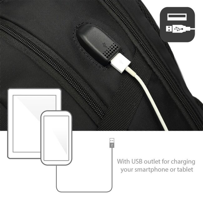 ACT AC8530 15.6" Laptop Rugzak | Zwart