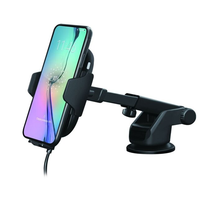 ACT AC9010 | Telefoonhouder voor in de Auto met Draadloos Opladen | Zwart