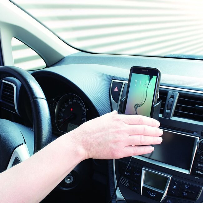 ACT AC9010 | Telefoonhouder voor in de Auto met Draadloos Opladen | Zwart