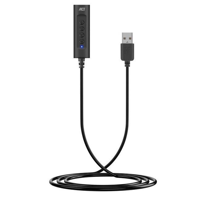 ACT AC9360 | USB Geluidskaart | 3,5 mm Audio | Plug & Play | Compact Design