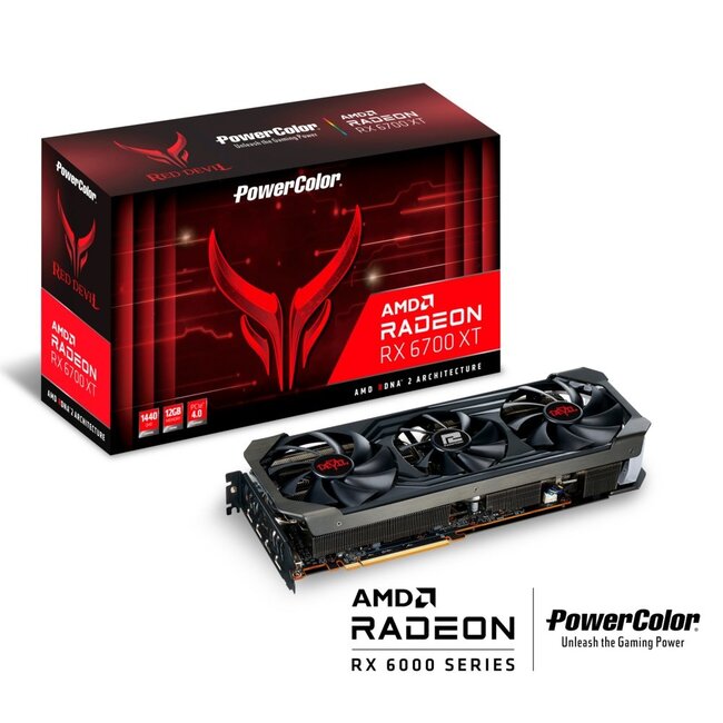 Powercolor PowerColor Red Devil Radeon RX 6700XT | 12GB GDDR6 VRAM | Videokaart | GPU | AMD