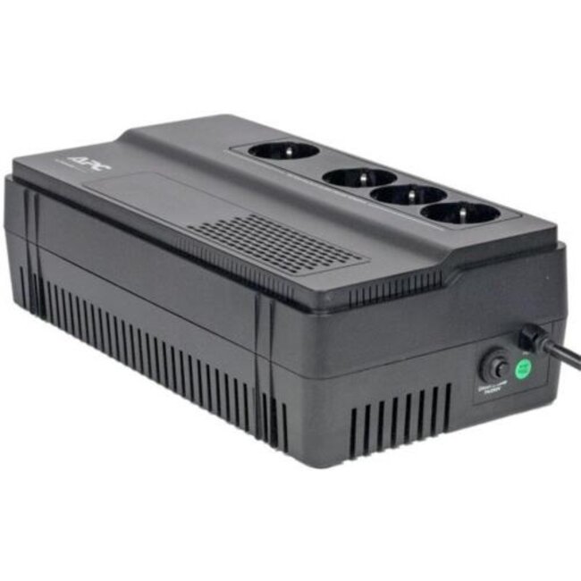 APC Easy UPS BV1000I-GR | 1000 VA / 600 W | 4x Schuko Stopcontacten | AVR Spanningstabilisatie | LED-Statusindicator | Compact Ontwerp
