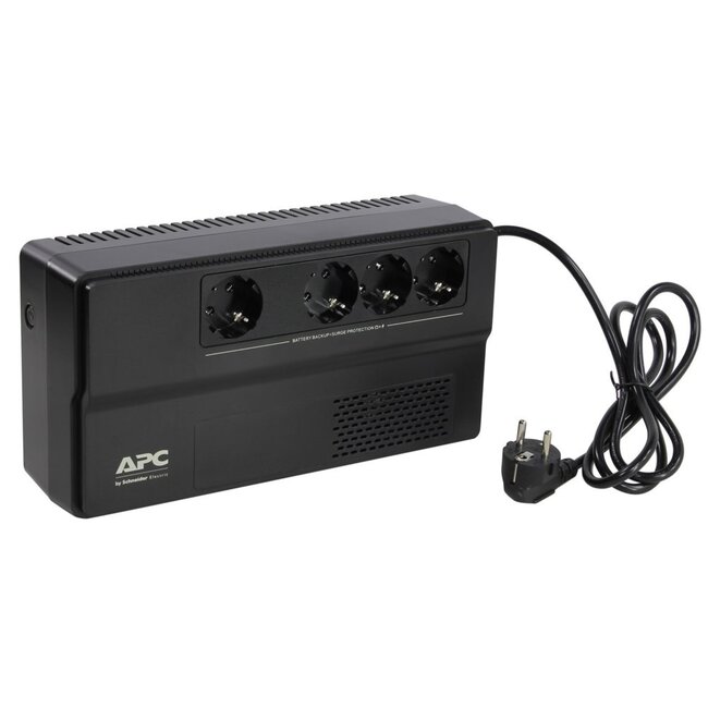 APC Easy UPS BV1000I-GR | 1000 VA / 600 W | 4x Schuko Stopcontacten | AVR Spanningstabilisatie | LED-Statusindicator | Compact Ontwerp