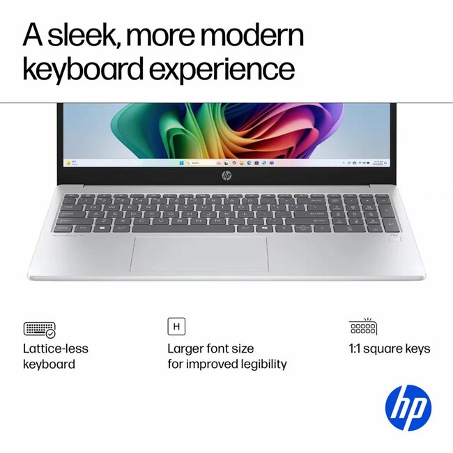 Hewlett Packard HP OmniBook 3 NGAI | 15.6" Full HD IPS Touch | AMD Ryzen AI 5 330 | 16GB DDR5 | 512GB SSD | Copilot+ | Windows 11 Home | Zilver