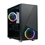 Azza Noir 130 RGB | Micro Tower Case | Zwart