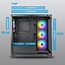 Azza Case  Neptun 491 | Midi Tower | RGB | Zwart en Hout