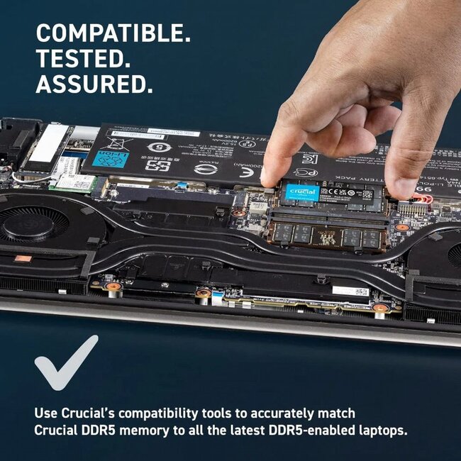 Crucial | 1x16GB DDR5 | 5600MHz | SODIMM | CL46 | Geheugenmodule | RAM