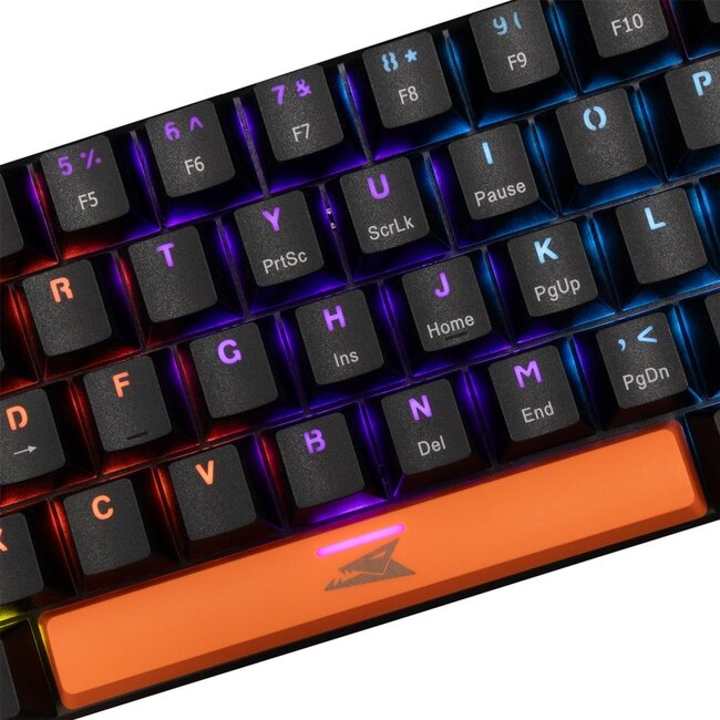 Baracuda DOLPHIN RGB 60% | Bedraad Gaming Toetsenbord | Blue Switches | Anti-Ghosting | QWERTY | Zwart