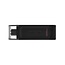 Kingston DataTraveler 70 | 128GB USB-C 3.2 Flash Drive | Zwart