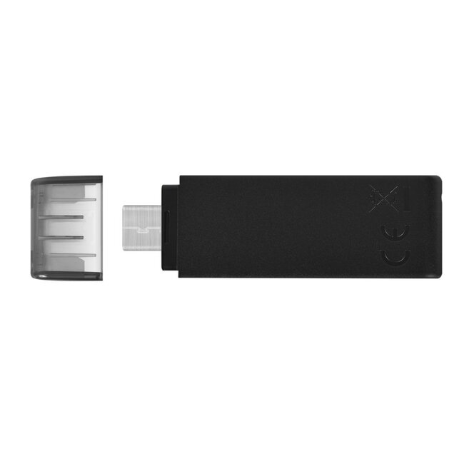 Kingston DataTraveler 70 | 128GB USB-C 3.2 Flash Drive | Zwart