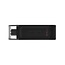 Kingston DataTraveler 70 | 64GB USB-C 3.2 Flash Drive | Zwart