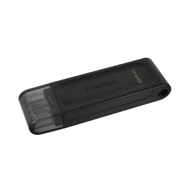 Kingston DataTraveler 70 | 64GB USB-C 3.2 Flash Drive | Zwart