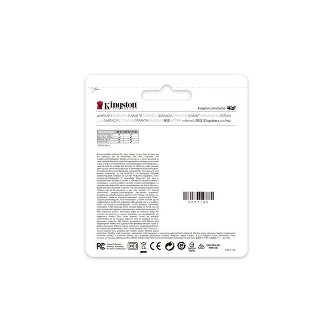 Kingston DataTraveler 70 | 64GB USB-C 3.2 Flash Drive | Zwart