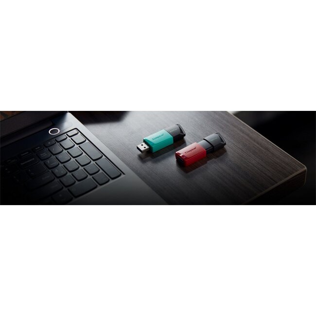 Kingston DataTraveler Exodia M | 256GB USB-A 3.2 Flash Drive | Zwart/Turkoois