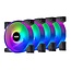 Azza Hurricane II RGB 4 Pack | 120mm Case Fans