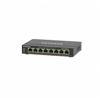 Netgear NETGEAR GS308EPP | 8-Poorts Gigabit Ethernet Switch | High-Power PoE+ | Zwart