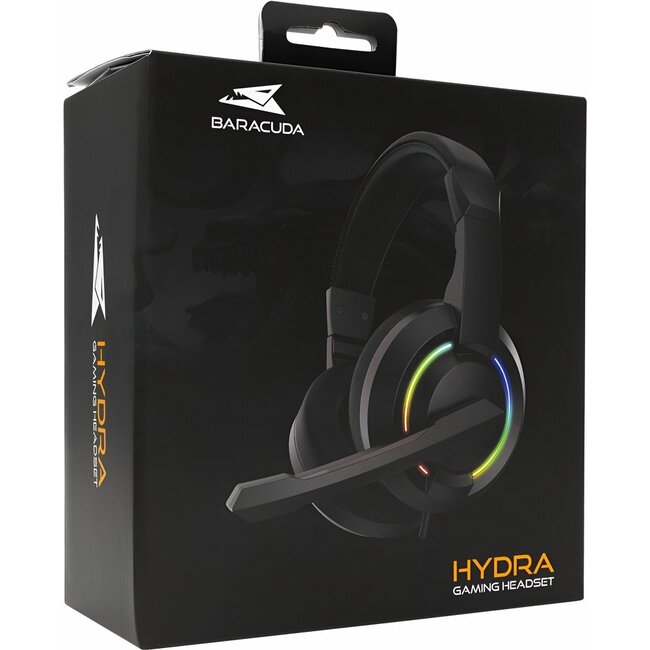 Baracuda HYDRA RGB Rainbow | Gaming Headset 3,5mm & USB | Zwart