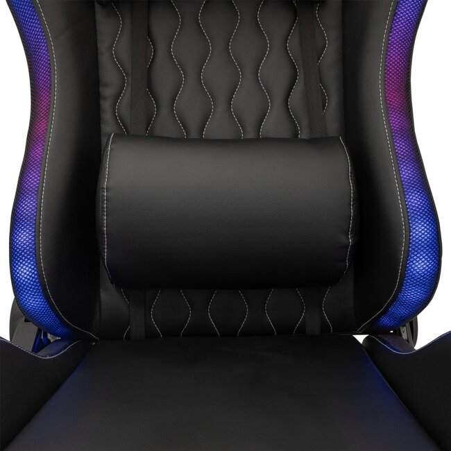 White Shark INDIANAPOLIS | Gamestoel met RGB-verlichting | Belastbaar tot 120 kg